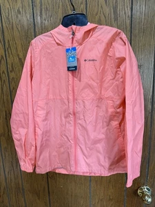 Columbia Switchback II Jacket Youth XL Pink Waterproof Hooded Windbreaker New - Picture 1 of 4