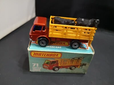 P759-MATCHBOX SUPERFAST MB71-C CATTLE TRUCK WITH BOX. - Image 1 of 4