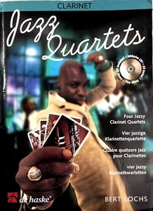 Jazz Quartets for Clarinet by Bert Lochs 2005 Sheet Music Instruction & CD Set - Picture 1 of 11
