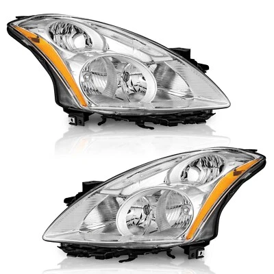 WEELMOTO For 2010-2012 Nissan Altima Sedan 4-Door Chrome Headlights Left+Right Foto 1 de 4