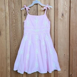 Children's Place Sleeveless Summer Party Dress, 6X /7, Pink & White Floral - Picture 1 of 14