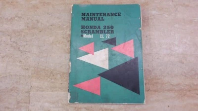 Honda CL72 1962-65 Scrambler 250cc manual de servicio oficial Honda PL212-M4+ Foto 1 de 4
