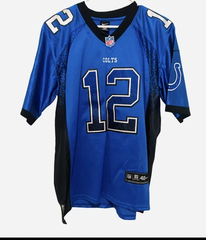 Nike COLTS Jersey On Field Men Size Medium Andrew Luck #12 Indianapolis Football Cover