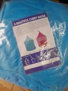 Berlune Blue 9 Piece Girls Princess Tent / Cubby House With Accessories  New 