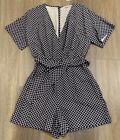 Ladies size 8 Blue TARGET GEOSTAR Front Play suit ROMPER - NEW RRP $39 BNWT