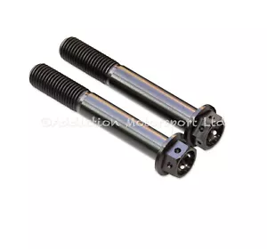 2x Black Titanium Front Caliper Bolts 65mm for KTM 690 Duke 2008-onwards - Picture 1 of 3
