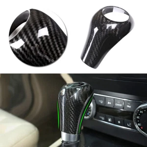 ABS Carbon Fiber Gear Shift Knob Trim Cover For 07-13Mercedes Benz C Class W204 - Picture 1 of 5