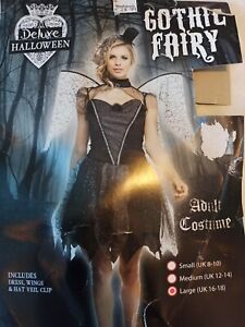 Gothic Fairy Fancy Dress / Halloween Costume Size 16/18 womans ladies