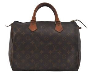 Autentyczna torba Louis Vuitton Monogram Speedy 30 Boston M41526 LV 0371I
