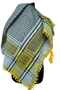 Sciarpa Keffiyeh Shemagh RARA originale araba palestinese Hatta cotone desert... - Foto 1 di 6