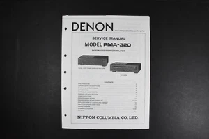Denon PMA-320 Integrated Stereo Amplifier Service Manual - Genuine Original - Picture 1 of 2
