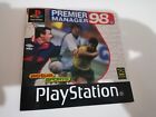 Folleto de instrucciones/manual Premier Manager 98 Playstation 1 solamente