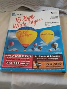 March 2009 AT&T The Real White Pages phone book Greater Houston Business - Picture 1 of 11