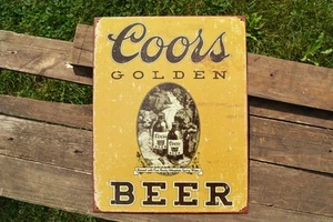 Coors Bankett Bierdose Metallschild - Golden, Colorado - Brauerei - Leichtes Lager - Bild 1 von 4