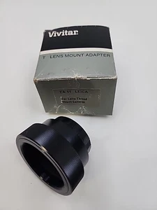 Vintage Vivitar T Lens Mount Adapter For Leica Thread Mount Cameras - Picture 1 of 3
