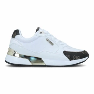 Zapatos con cordones blancos/dorados para mujer Guess FL5MOXFAL12 con logotipo estampado - Imagen 1 de 5