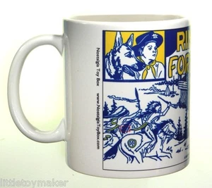 Ceramic mug featuring Marx Rin Tin Tin Fort Apache Play Set - Picture 1 of 3