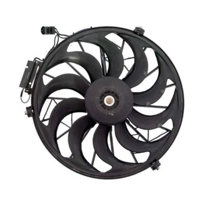 Ventilador condensador para BMW 740i/740iL 1993 1994 | Hoja de plástico | Conector macho Foto 1 de 4