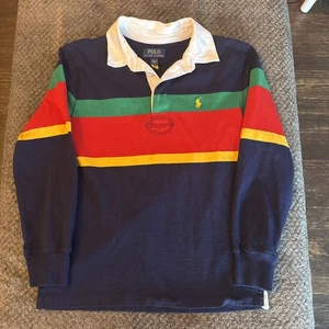 Polo Ralph Lauren Jungen besticktes Rugby Langarmshirt 10/12 - Bild 1 von 7