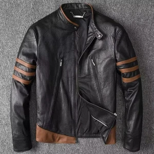 Wolverine Lederjacke für Herren Weiches Lammleder Bikerjacke für Herren. - Bild 1 von 3