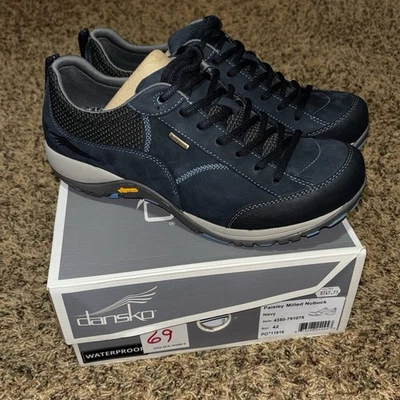 Zapato Dansko Mujer Paisley Azul Marino Fresado Nubuck Talla US 11.5-12 EU 42 Impermeable Foto 1 de 4