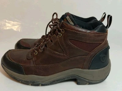 Ariat Terrain ATS Boots Women 8.5B   Leather Equestrian Hiking Outdoor - Image 1 of 4