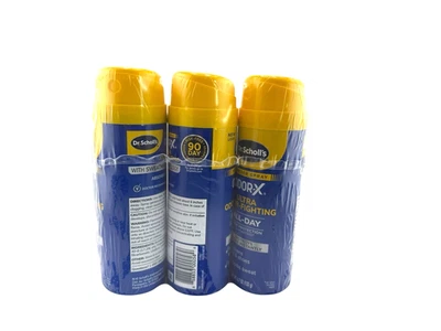 3 Pack-Dr. Scholl’s Odor-X Ultra Fighting Foot Spray Powder 4.7 oz- New 12/2027 - Image 1 of 4