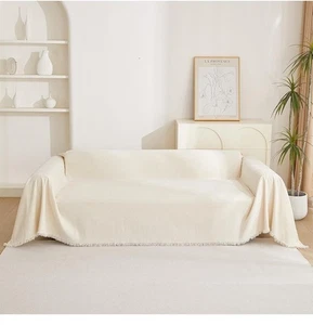 MYSKY HOME Fundas de Sofá Protector para 3 Cojines Sofá Salón 91" X150" Beige - Imagen 1 de 11