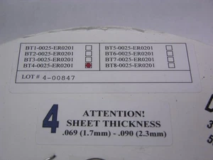 25 Fuß Device Technologies M22529/2-4R-25 federschnelle BT-Serie Tülle Kanten - Bild 1 von 1