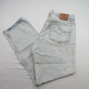 Jeans vintage Levi’s 501 años 90 botón recto mosca hechos en EE. UU. 38x32 (se adapta a 36x31 - Imagen 1 de 14