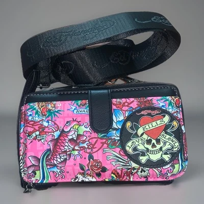 Ed Hardy 'Love Kills Slowly' Wallet Bag (BRAND NEW WITH TAGS!!!)  - Image 1 of 4