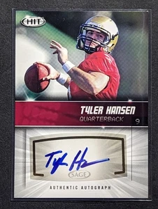 Tyler Hansen 2012 Sage Hit RED Authentic Autograph RC East Colorado Buffaloes - Picture 1 of 11
