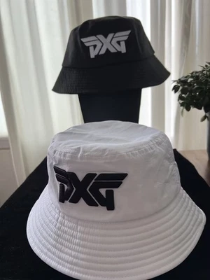 Novo Chapéu de Golfe PXG Balde Tour Elástico UV Aba Larga Branco/Preto - Imagem 1 de 4