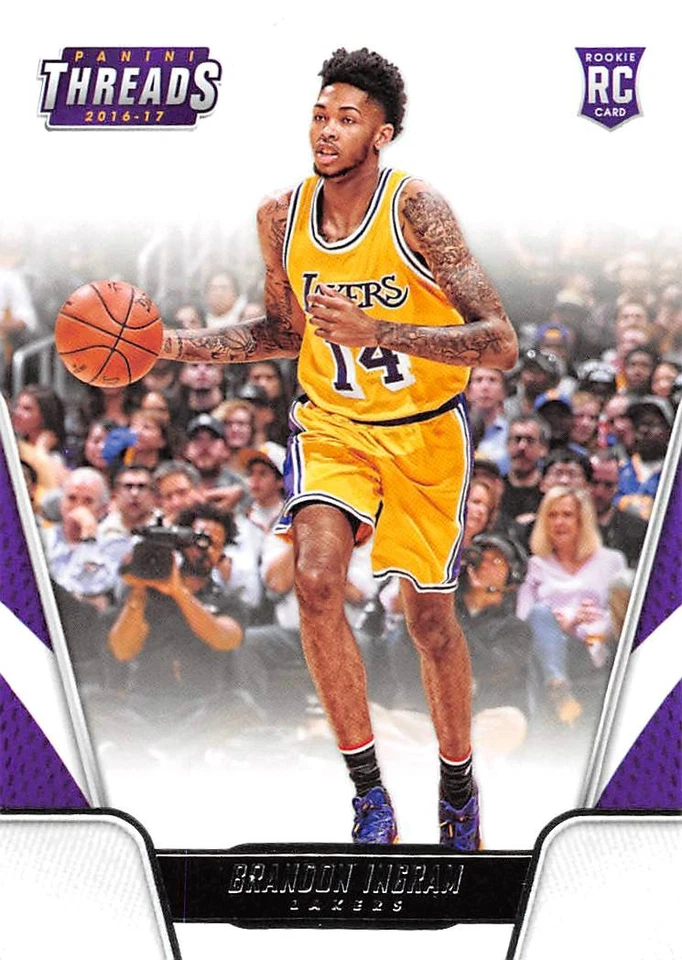 2016-17 Panini Threads #166 Brandon Ingram RC Rookie Lakers Pelicans - Image 1 of 1