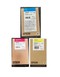 Oryginalne atramenty Epson - T6032 T6033 T6034 220ml PRZETERMINOWA PARTIA - Zdjęcie 1 z 1