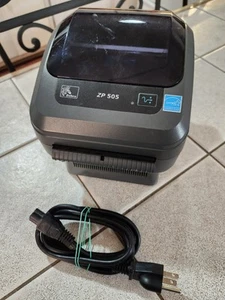 Zebra ZP 505 Thermal Label Printer UNTESTED AS IS Powers On L@@K! - Afbeelding 1 van 15