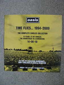 Oasis - Time Flies 1994 - 2009 YELLOW - Square Poster - Picture 1 of 1