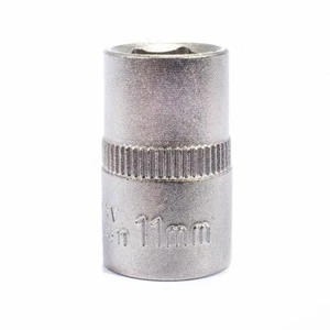 Zócalo ASTA 11 mm 3/8" métrico de unidad 6 puntos (6PT) cromo vanadio (Cr-V) - Imagen 1 de 4