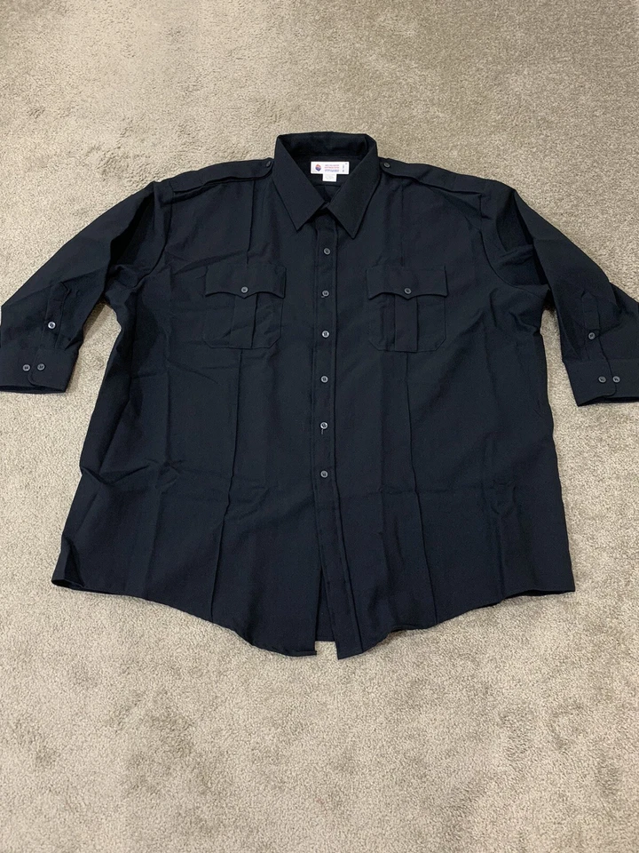 Liberty Uniform Long Sleeve Police / Guard Shirt | Stain Repellent Men's 4X - Image 1 of 4