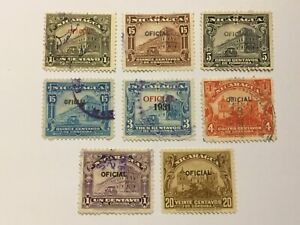 old stamps  NICARGUA   x  8 optd