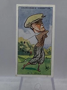 1931 Churchman Prominent Golfers Small #24 Herbert Jolly (SET BREAK) (C) - Foto 1 di 2