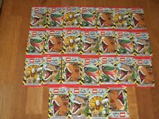 Lego Jurassic World Trading Cards 25 x Booster je 5 Sammelkarten = 125 Karten!