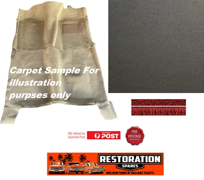 HOLDEN HD HR SEDAN WAGON X2 186S MOULDED LIGHT GREY PLUSH CARPET FRONT & REAR - image 1 of 3