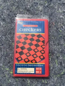 NOS 2005 Fundex Mini-Magnetics Checkers Game *RARE* - Picture 1 of 4