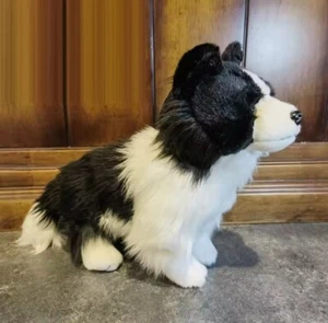 Border Collie Dog 13 Inch Stuffed Animal Plush Toys Toddler Doll Kids Gifts - Picture 1 of 4