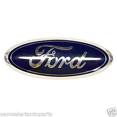 OEM NEW 2011-2019 Ford Edge Focus Taurus Flex Rear Blue Emblem AT4Z9942528A 7x3 - Image 1 of 4