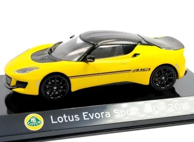 LOTUS EVORA Sport 410 [2016] 1:43 Amarillo Carbono Metal Diecast Car Luppa Nacion Foto 1 de 4