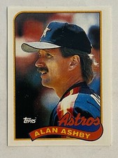 1989 Topps Double-Header All Stars Alan Ashby Houston Astros