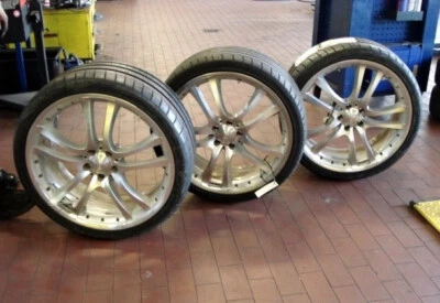 BRABUS  21 ZOLL "S" RADSATZ  FELGEN + REIFEN - MERCEDES S-KLASSE +  CL + COUPE  - Bild 1 von 4