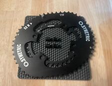 Osymetric Aluminum 52/34T, BCD 110mmx4Bolt Chainring Set - For Shimano 9200/8100